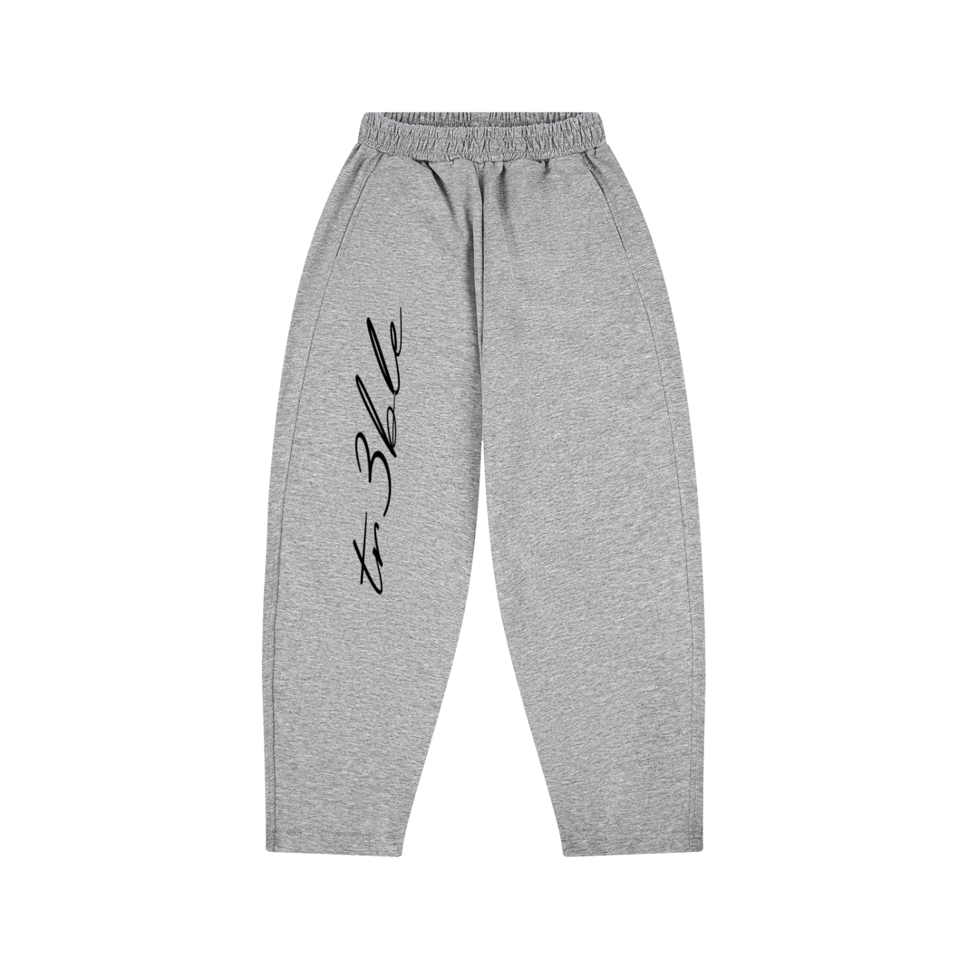 NEW DROP: white scripted joggers